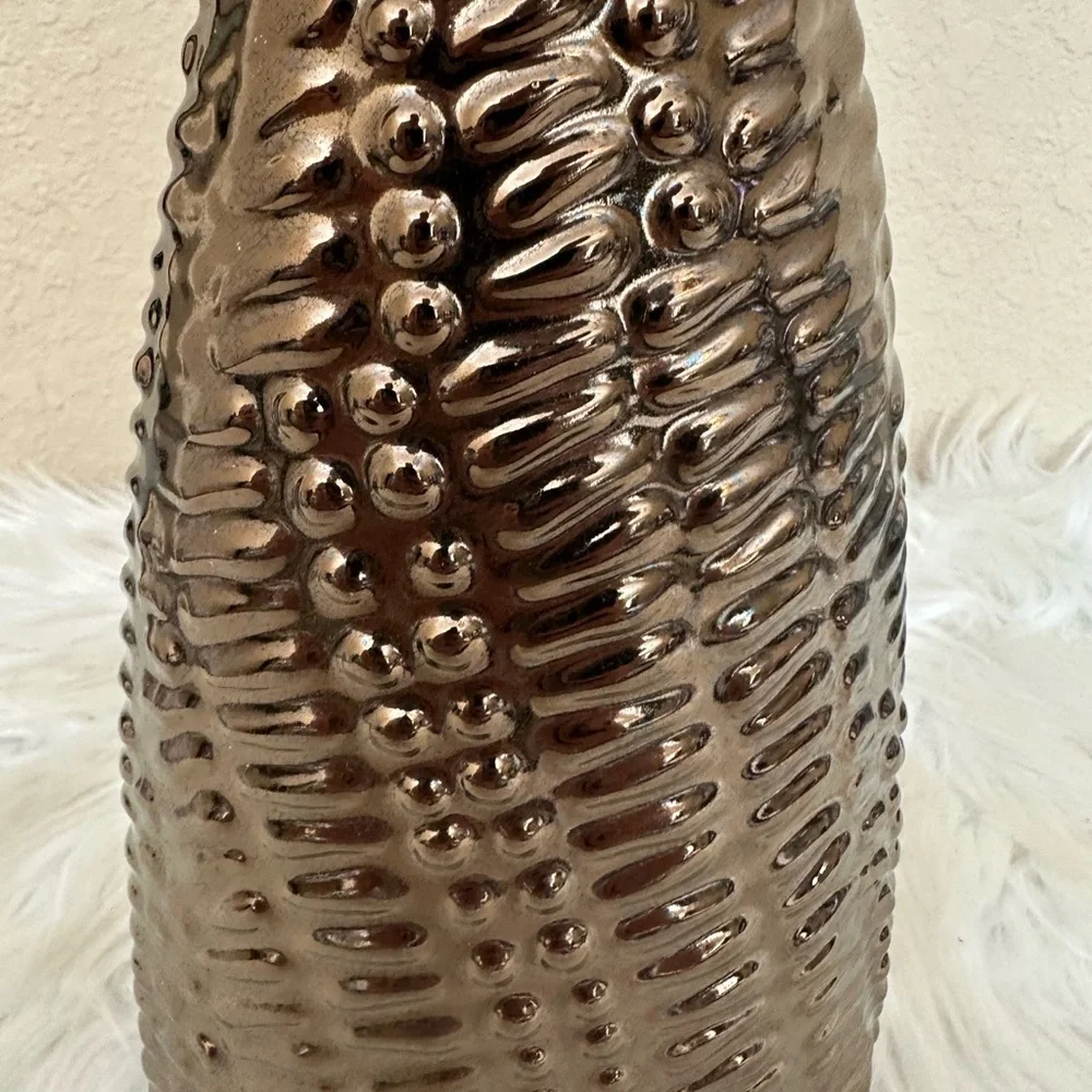 Textured Bronze Vase